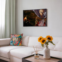 Tableau One Punch Man Heros Poing Feu