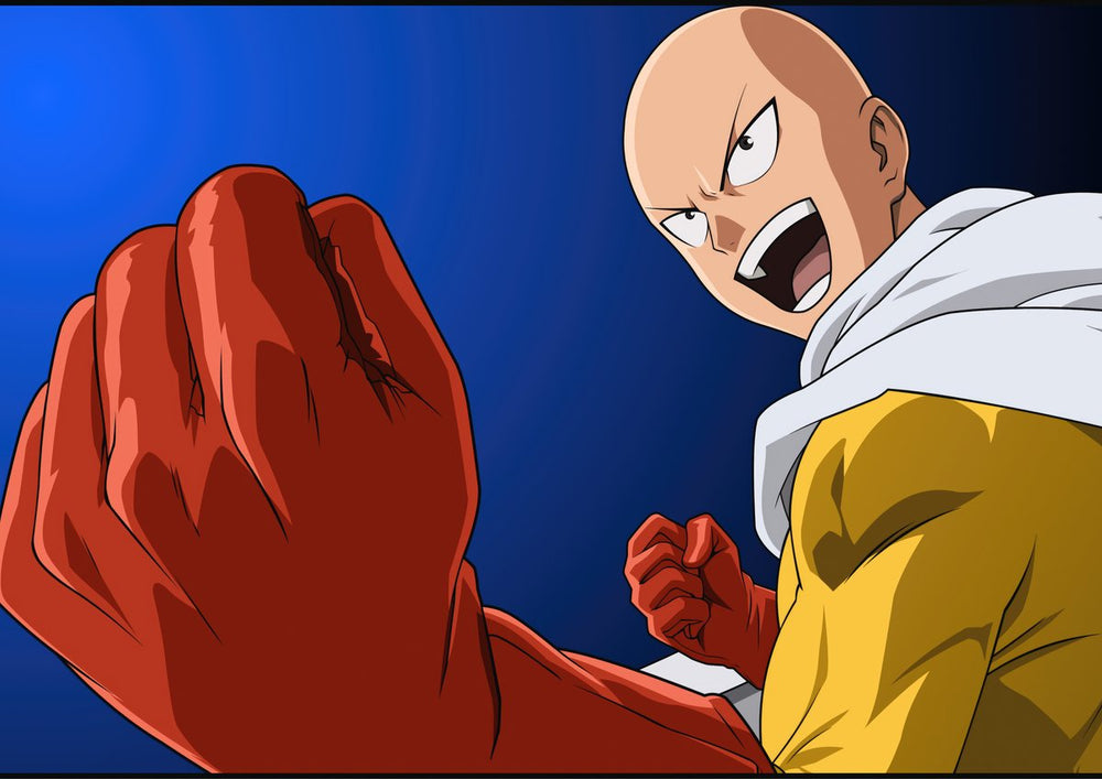 Tableau One Punch Man Heros Poing Serre