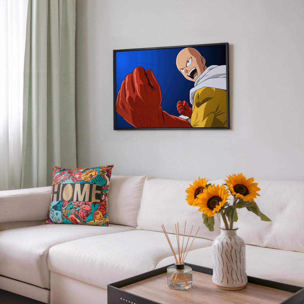 Tableau One Punch Man Heros Poing Serre