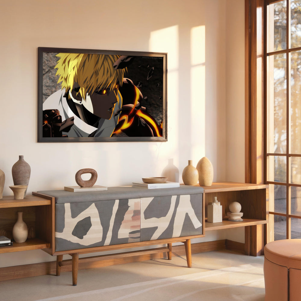 Tableau One Punch Man Puissance Incandescente