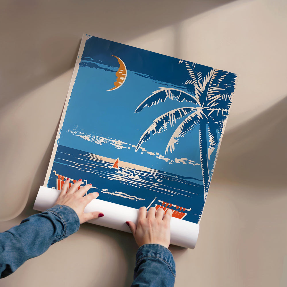 Tableau Palmier Detente