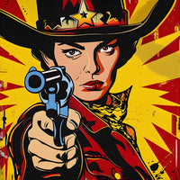 Tableau Cowboy Pistolet