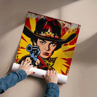 Tableau Cowboy Pistolet