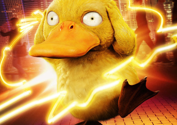Tableau Pokemon Canard Electrique Jaune