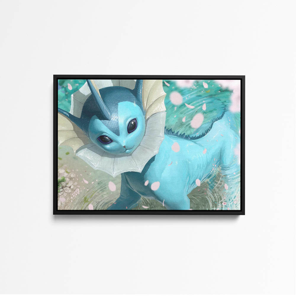 Tableau Pokemon Creature Bleue Aquatique
