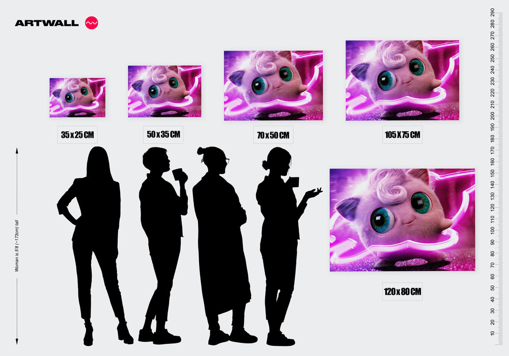 Tableau Pokemon Creature Oviforme Lumineuse