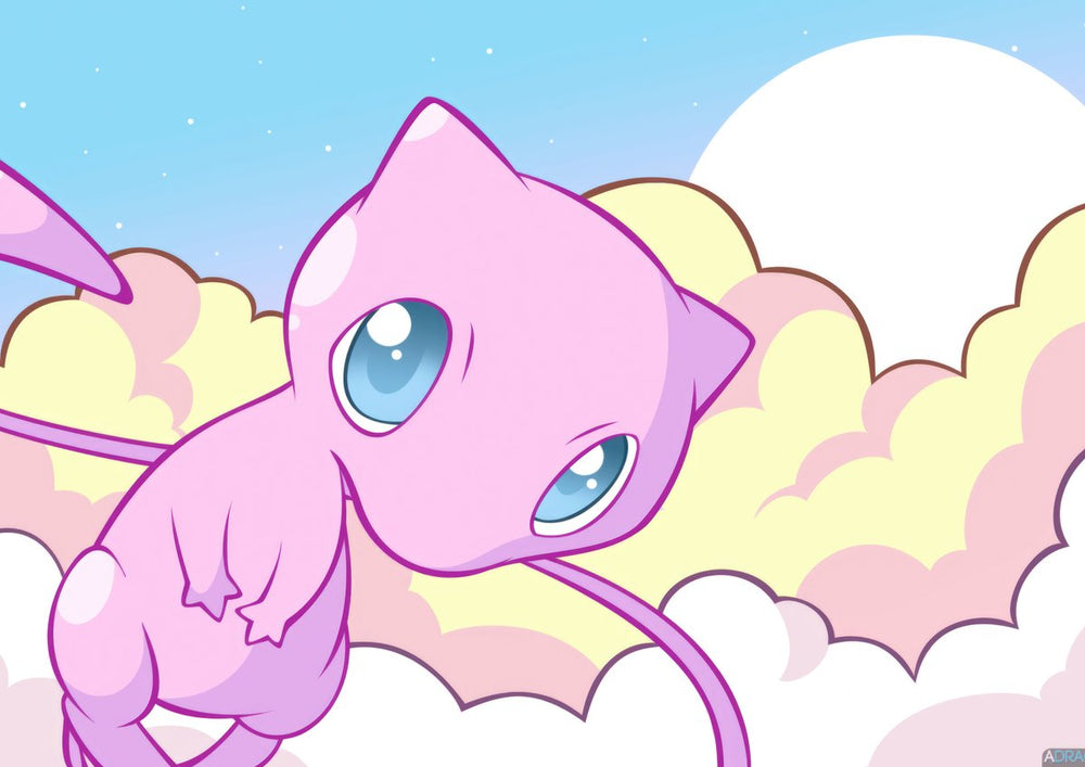 Tableau Pokemon Creature Rose Celeste