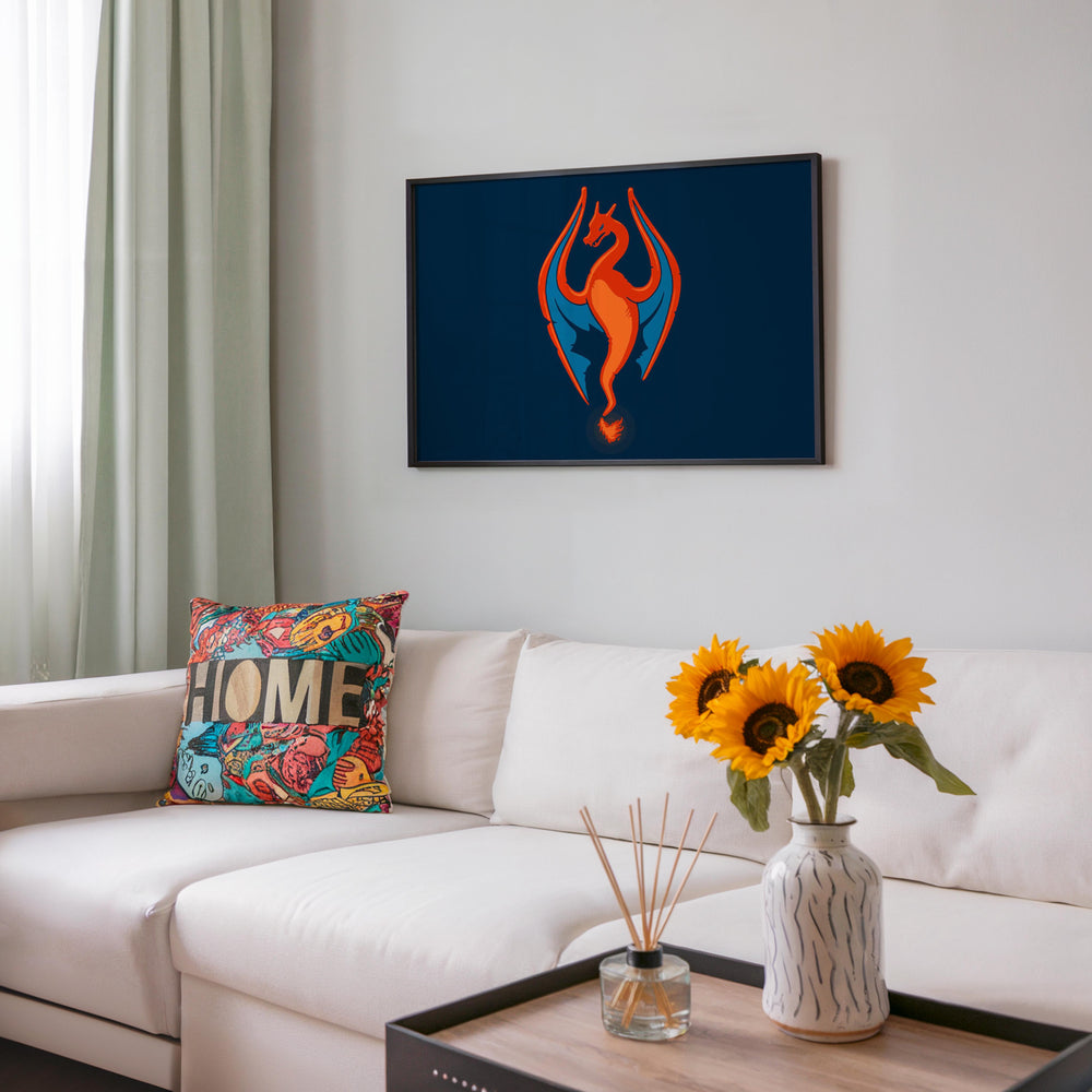 Tableau Pokemon Dragon Flamboyant Aile