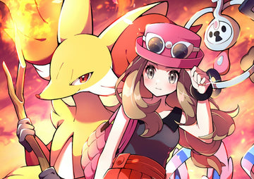 Tableau Pokemon Dresseuse Et Pokemon