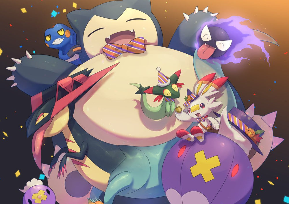 Tableau Pokemon Fete Pokemon Joyeuse