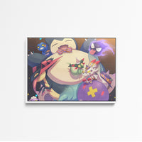 Tableau Pokemon Fete Pokemon Joyeuse