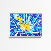 Tableau Pokemon Pikachu Electrique Foudroyant