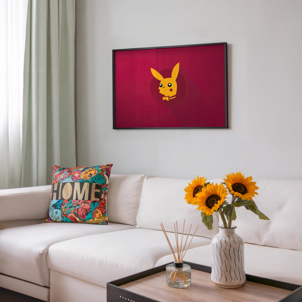 Tableau Pokemon Pikachu Elegant Minimaliste