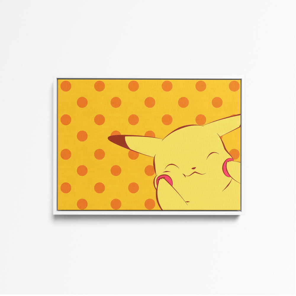 Tableau Pokemon Souriant Jaune Pois