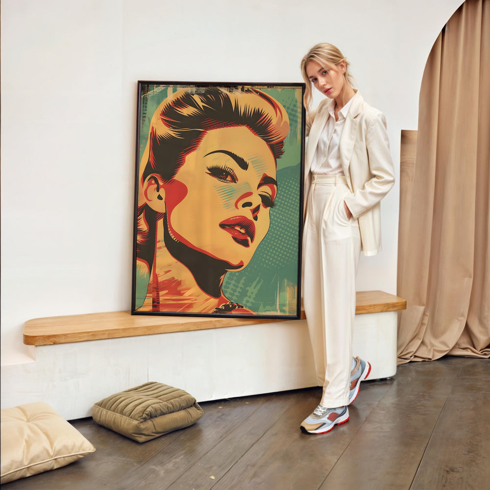 Tableau Femme Popart Moderne