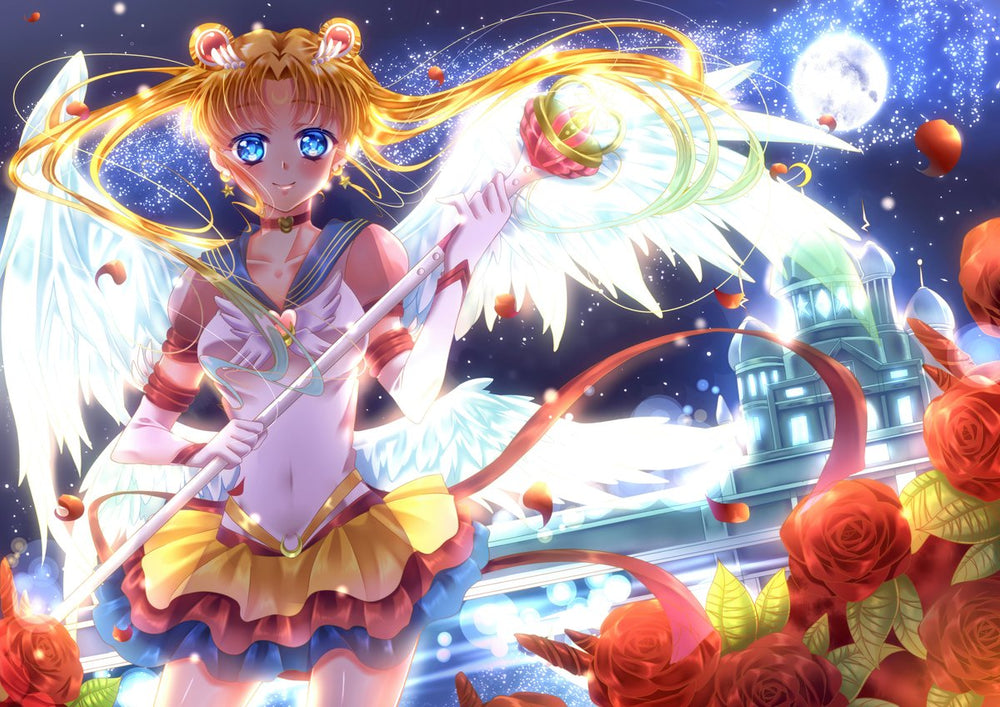 Tableau Sailor Moon Guerriere Ailee Lunaire
