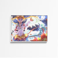 Tableau Sailor Moon Guerriere Ailee Lunaire