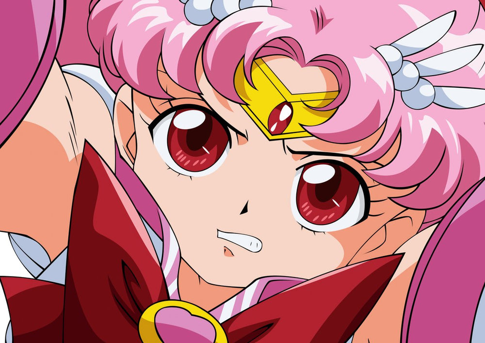 Tableau Sailor Moon Guerriere Determinee Roses