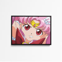 Tableau Sailor Moon Guerriere Determinee Roses