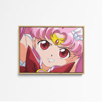 Tableau Sailor Moon Guerriere Determinee Roses