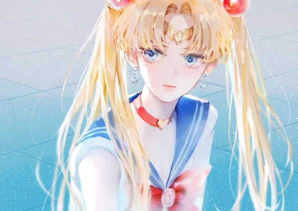 Tableau Sailor Moon Guerriere Lunaire Magique