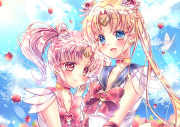 Tableau Sailor Moon Guerrieres Celestes Enlacees