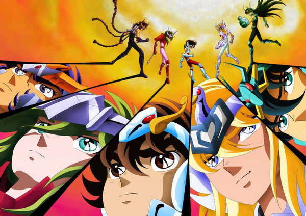 Tableau Saint Seiya Guerriers Etheres Epiques