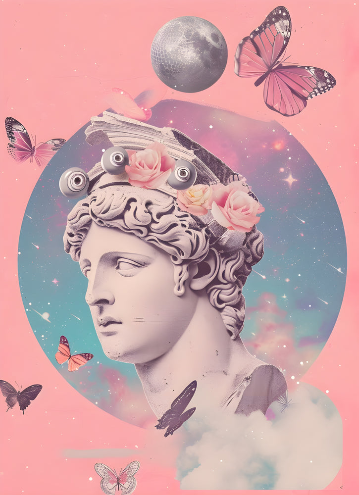 Tableau Fleurs Papillons