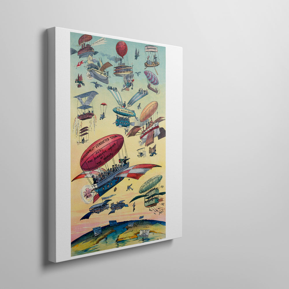 Le tableau accroché en situation dans un intérieur meublé.