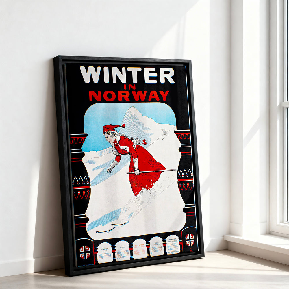 Le tableau accroché en situation dans un intérieur meublé.