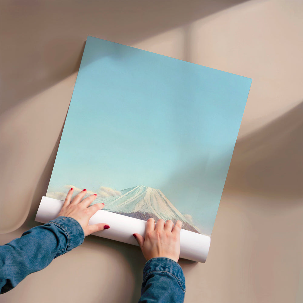 L'impression présentée en poster, sans encadrement, sur un mur neutre.