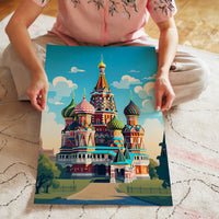 L'impression présentée en poster, sans encadrement, sur un mur neutre.