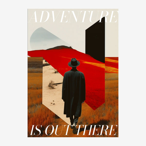 Adventure is out there - Affiche désert minimaliste — Toile sur châssis