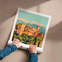 L'impression présentée en poster, sans encadrement, sur un mur neutre.