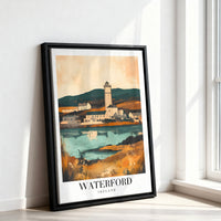 Le tableau accroché en situation dans un intérieur meublé.