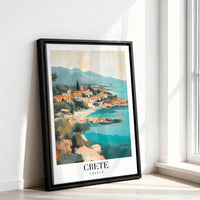Le tableau accroché en situation dans un intérieur meublé.