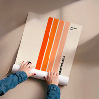 L'impression présentée en poster, sans encadrement, sur un mur neutre.