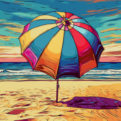 Pier Sunset Waves-Canvas-artwall-Artwall